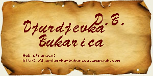 Đurđevka Bukarica vizit kartica
